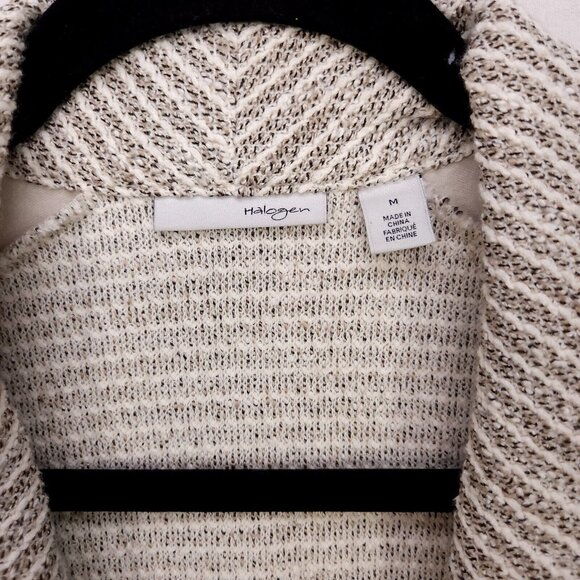 Halogen Blazer Textured Knit Sweater Jacket Size Medium Pockets Office Casual - Picture 7 of 12